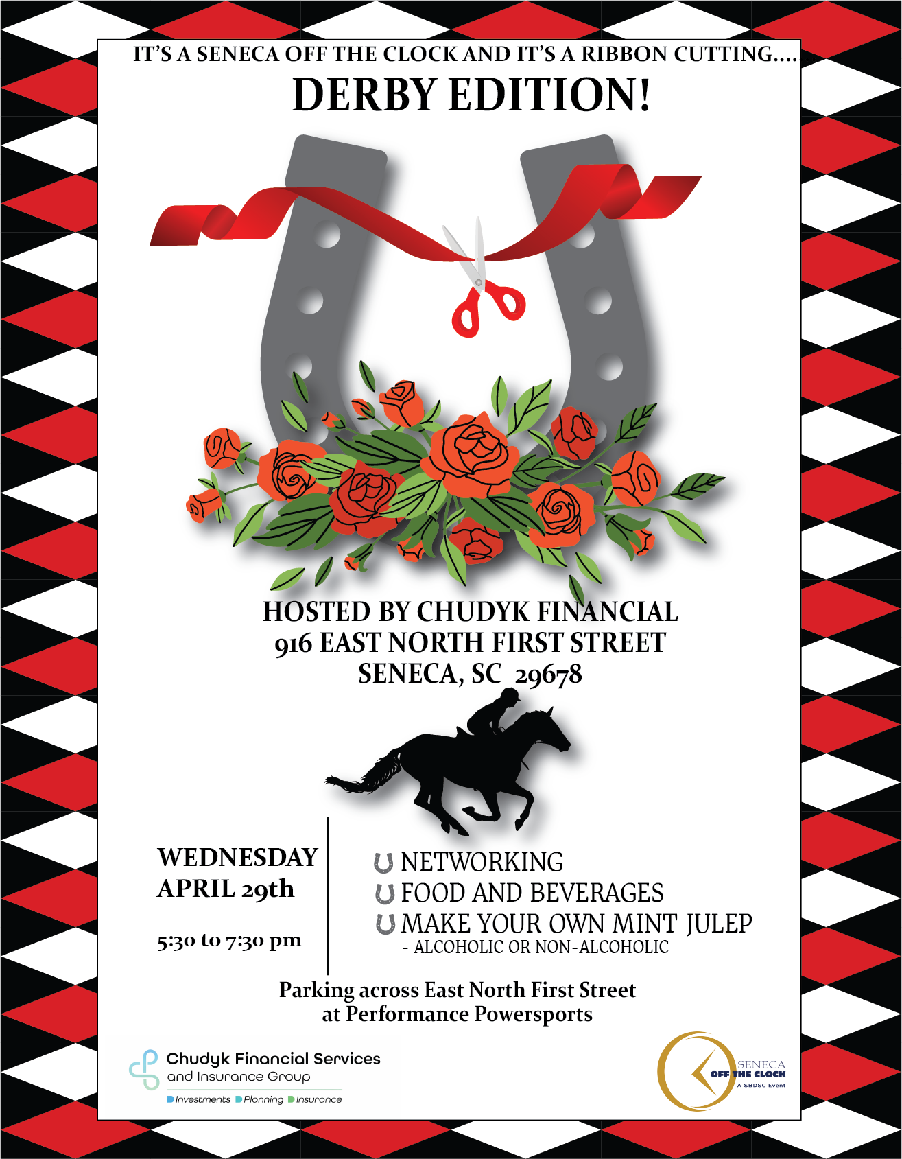 Seneca Off the Clock & Ribbon Cutting ... Derby Edition