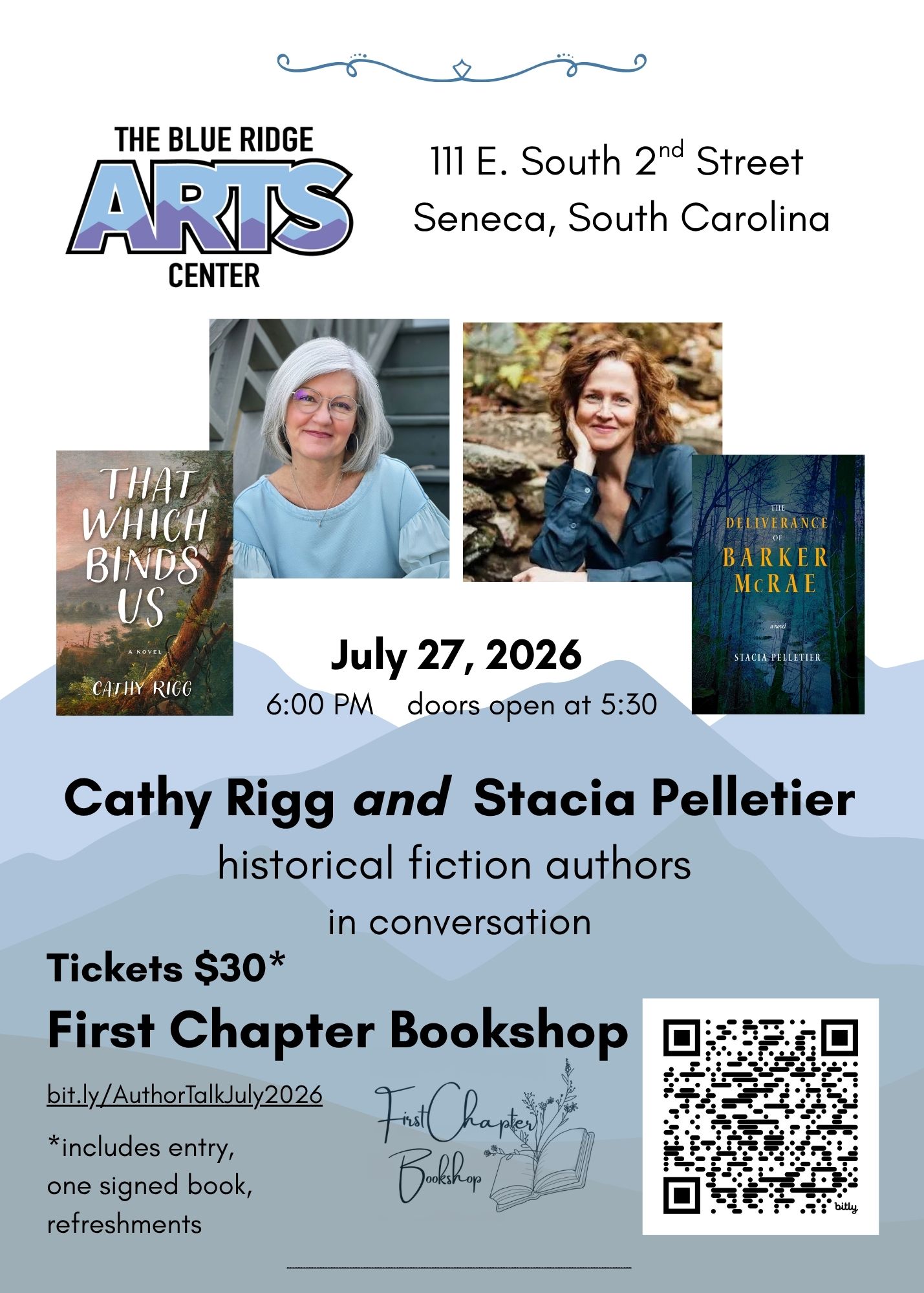 Author Talk: Cathy Rigg & Stacia Pelletier