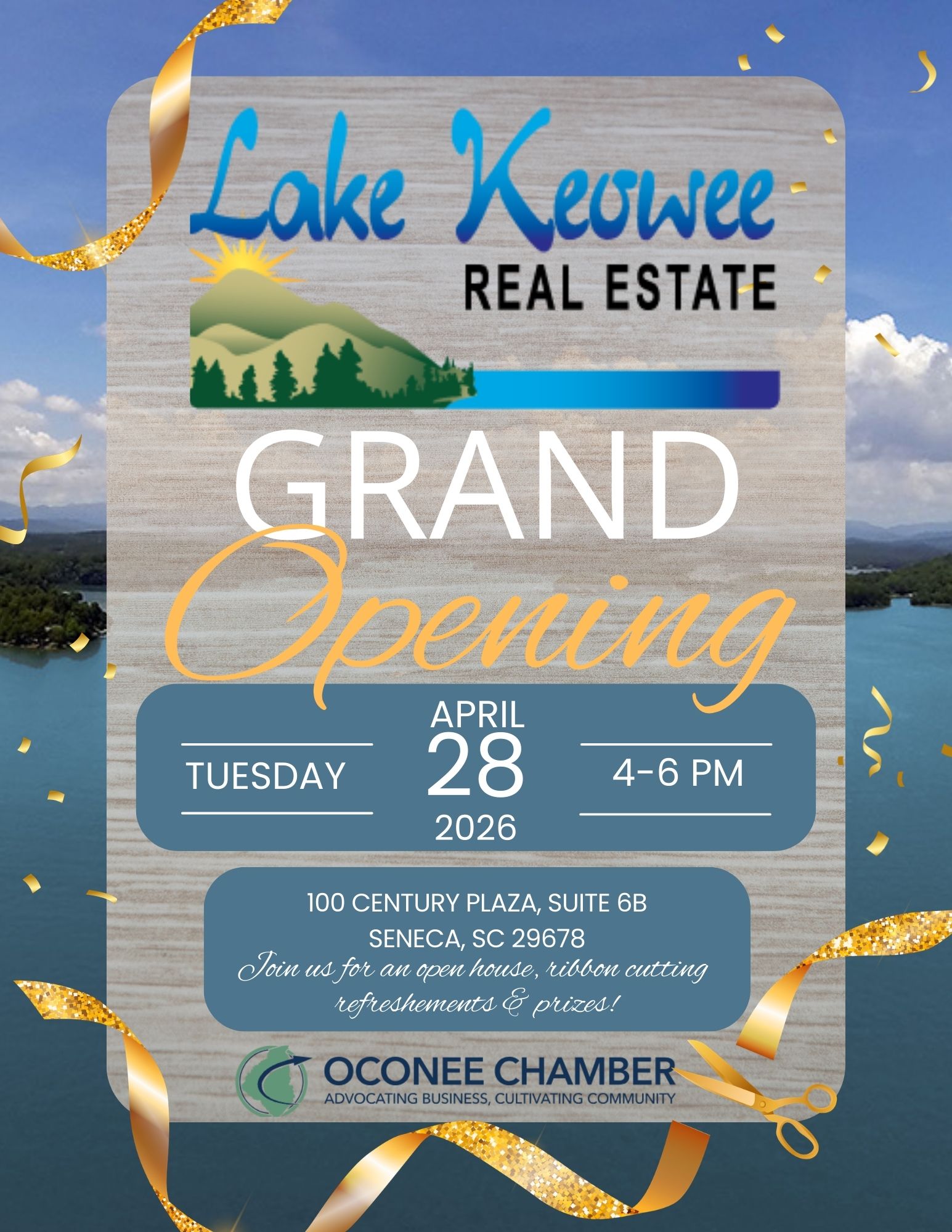 Ribbon Cutting - Lake Keowee Real Estate