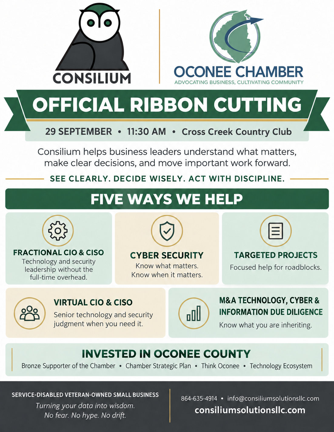 Ribbon Cutting - Consilium Solutions