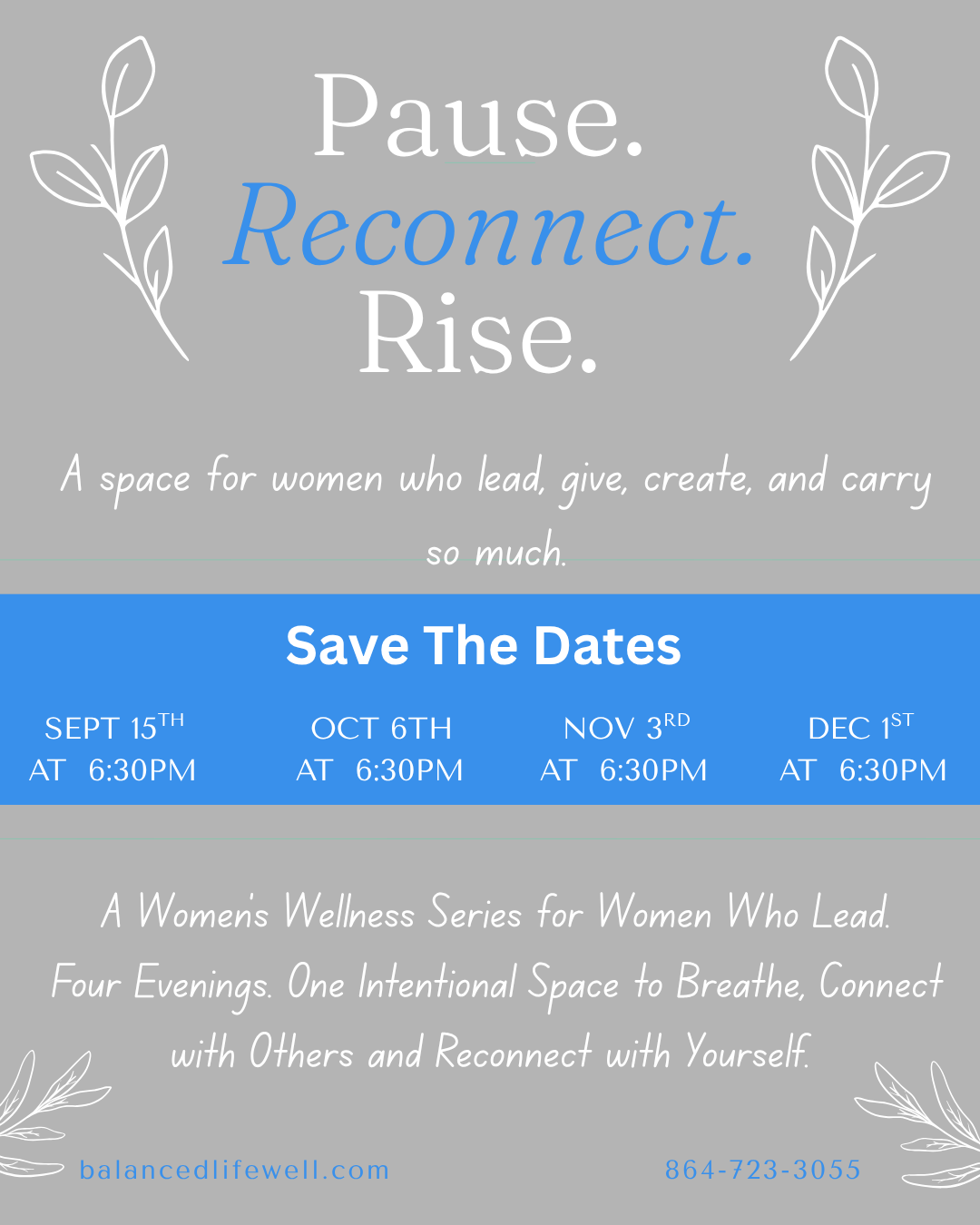 Pause. Reconnect. Rise. Women's Series