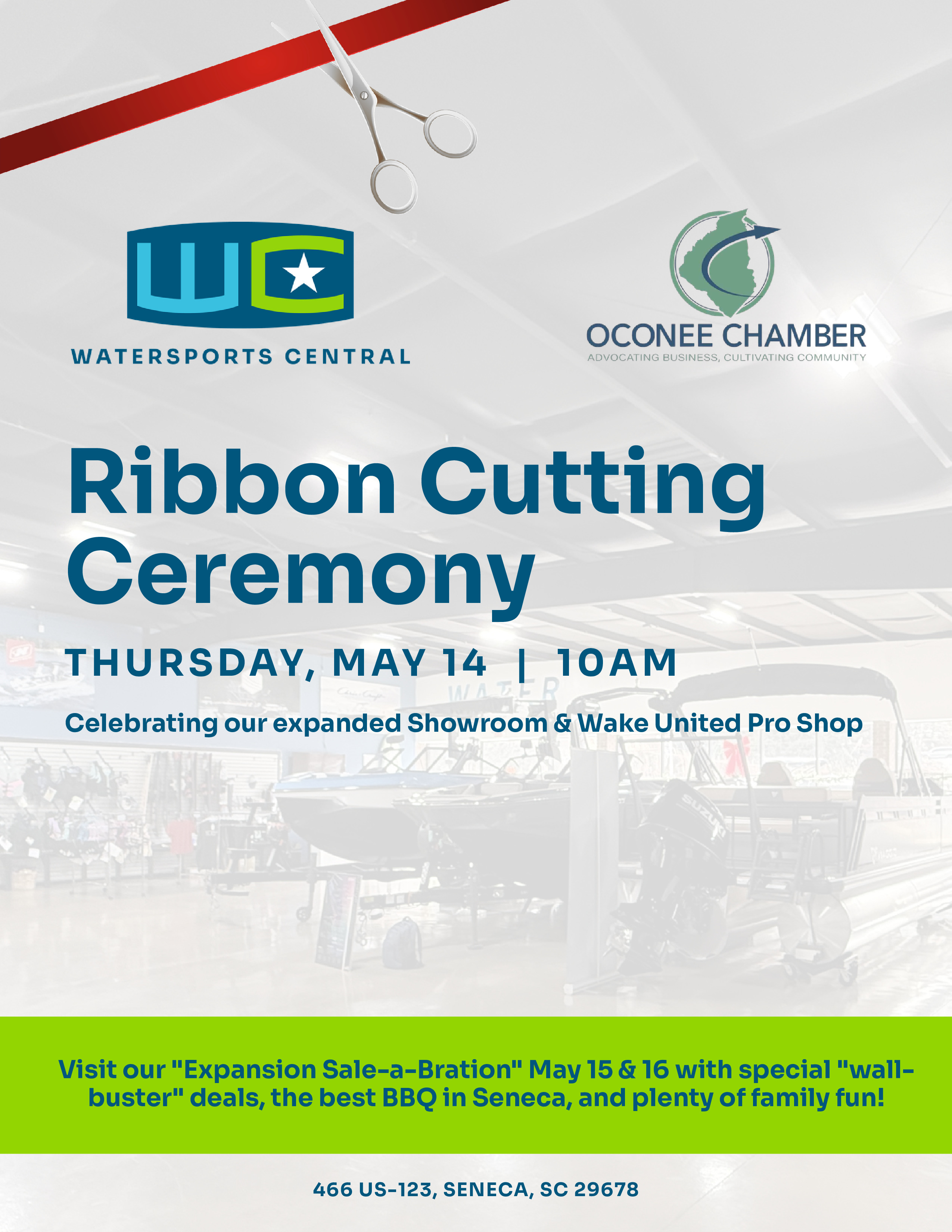 Ribbon Cutting - Watersports Central