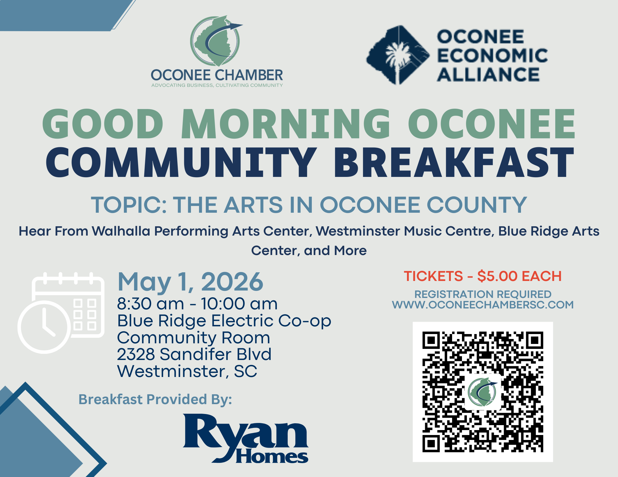 Community Breakfast - The Arts in Oconee County
